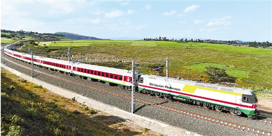 中国助跑非洲首条电气化铁路：亚吉铁路