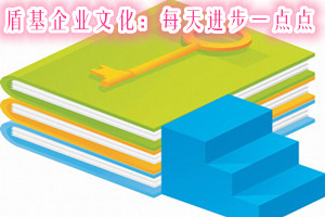 学习使人进步，每天进步一点点是盾基企业文化之一