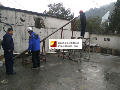 省交工领导观摩压浆料厂家盾基五米管抗分离析实验